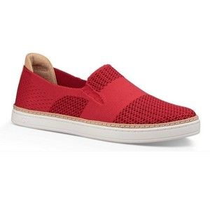 UGG Australia Sammy Knit Slip On Red Tango Sneakers Sz.9,5